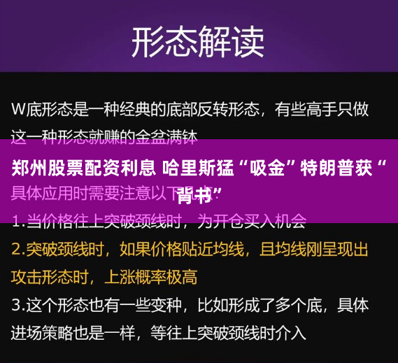 郑州股票配资利息 哈里斯猛“吸金”　特朗普获“背书”